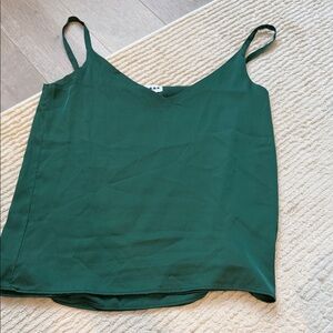 Chic Forest Green Camisole Top